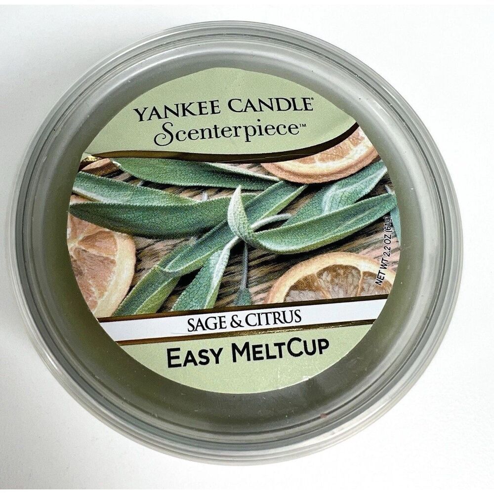 Yankee Candle Scenterpiece Easy Meltcup Sage & Citrus  2.2 oz